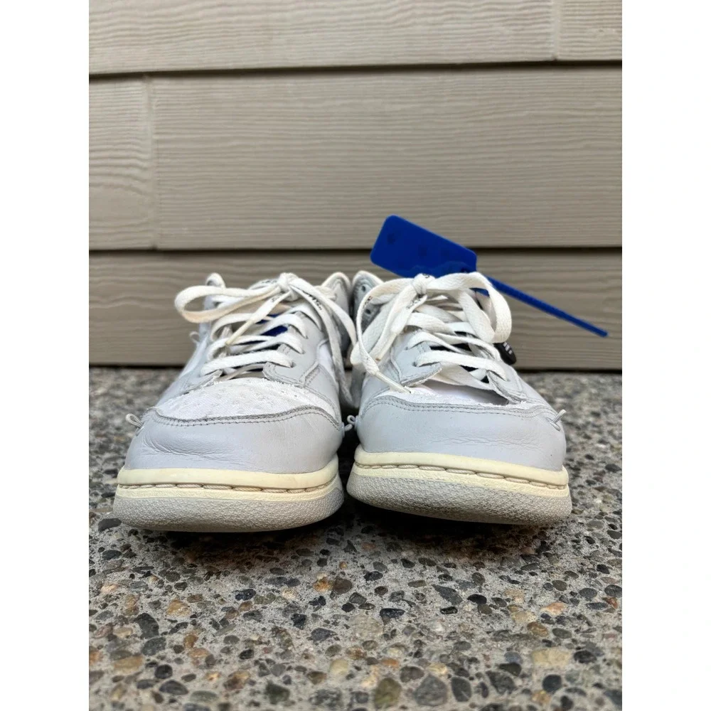 Nike Off-White X Dunk Low Lot 48 of 50 White Metallic Silver DM1602-107 Mens 8.5